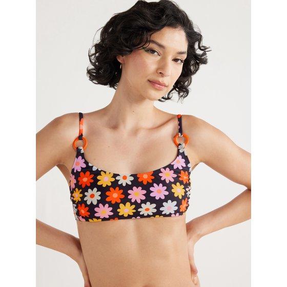 No Boundaries Juniors' Daisy Bralette O-Ring Bikini Top